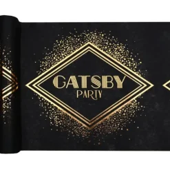 Chemin de table en polyester - 30 cm x 5 m - Collection Gatsby