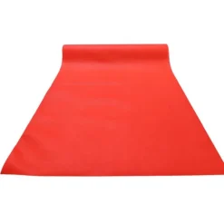 Chemin de table 3 en 1 prédécoupé en spunbond - 40 cm x 4,8 m - Couleur au choix