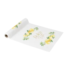 Chemin de table en tissu - 28 cm x 5 m - Collection Dolce Vita