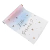 Chemin de table en tissu - Gender Reveal - Fille ou Garçon ? - 5 mètres