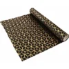 Chemin de table en velours Cubic Noir et Or - 3 m