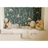 Chemin de table "1er Anniversaire" en tissu - 28 cm x 3 m - Collection Dans les Nuages