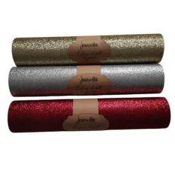 Chemin de table Full Glitter - 28 cm x 3 m - Couleur au choix
