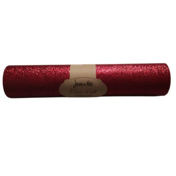 Chemin de table Full Glitter - 28 cm x 3 m - Couleur au choix