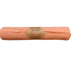 Chemin de table Gaze de Coton - 28 cm x 3 m - Couleur au choix