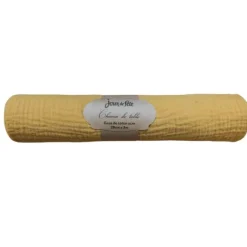 Chemin de table Gaze de Coton - 28 cm x 3 m - Couleur au choix