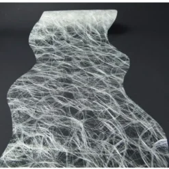Chemin de Table Intissé 30 cm x 25 M - Argent - Vagues
