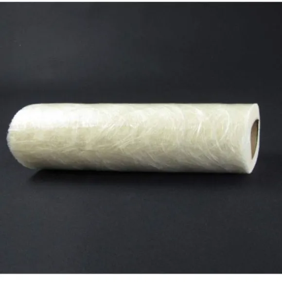 Chemin de Table Intissé 30 cm x 25 M - Blanc - Vagues