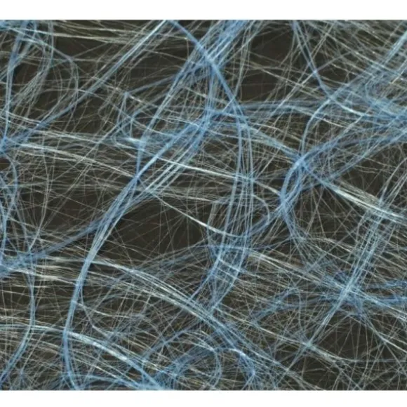 Chemin de Table Intissé 30 cm x 25 M - Bleu Clair - Vagues
