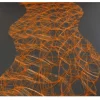 Chemin de Table Intissé 30 cm x 25 M - Orange - Vagues