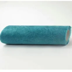 Chemin de Table Intissé 30 cm x 25 M - Turquoise - Vagues