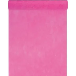 Chemin de Table Intissé Fuchsia - 30 cm x 10 m
