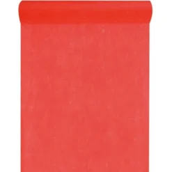 Chemin de Table Intissé Rouge - 30cm x 10m