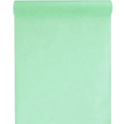 Chemin de Table Intissé Vert Mint - 30cm x 10m
