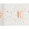 Chemin de Table - Joyeux Anniversaire Etincelant - 5 m - Rose Gold - Age au Choix