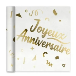 Chemin de table - Joyeux Anniversaire - Collection Confettis