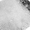 Chemin de table organza toile d'araignée argenté