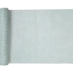 Chemin de table Plumetis Bleu et Or