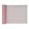 Chemin de Table Plumetis Rose et Or