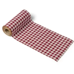 Chemin de Table Rétro - Imprimé Vichy Rouge