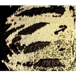 Chemin de Table à Sequins - Noir et Or