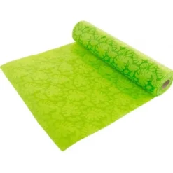 Chemin de table tropical feuilles en relief