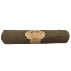 Chemin de table Voile de Coton - 28 cm x 5 m - Couleur au choix