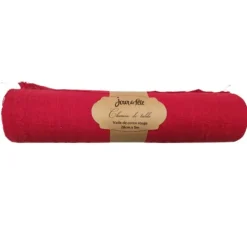 Chemin de table Voile de Coton - 28 cm x 5 m - Couleur au choix