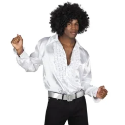 Chemise Disco Blanche Homme - XXL