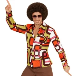 Chemise Disco des Années 70 pour homme - Taille au choix