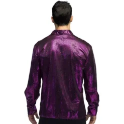 Chemise Funky Mauve pour homme - Taille au choix