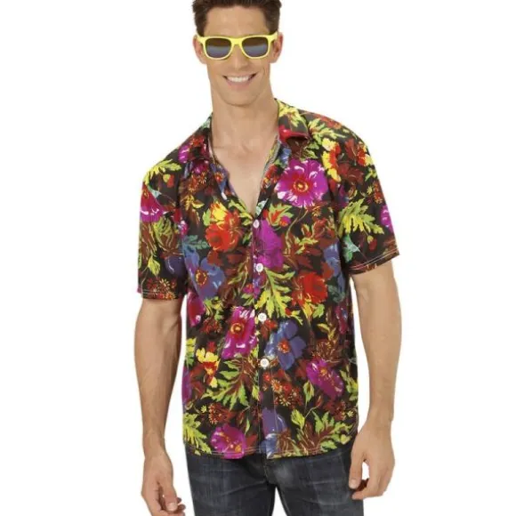 Chemise Hawaïenne Noir - Taille au Choix