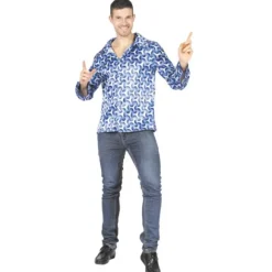 Chemise Hypnotique Bleu - Taille Unique
