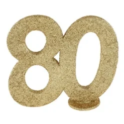 Chiffre Anniversaire Paillettes Or - Age au choix