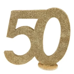 Chiffre Anniversaire Paillettes Or - Age au choix