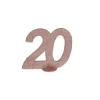 Chiffre Anniversaire Paillettes Rose Gold - Age au choix