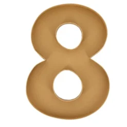 Cierge magique en forme de chiffre - Rose Gold - 14,5 cm - Chiffre au choix