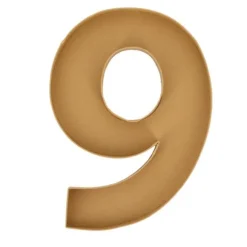 Cierge magique en forme de chiffre - Rose Gold - 14,5 cm - Chiffre au choix