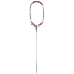 Cierge magique en forme de chiffre - Rose Gold - 14,5 cm - Chiffre au choix