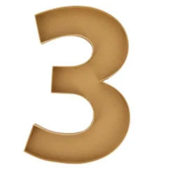 Cierge magique en forme de chiffre - Rose Gold - 14,5 cm - Chiffre au choix