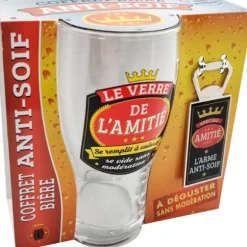 Coffret Bière - Verre et Décapsuleur - Le verre de l'amitié