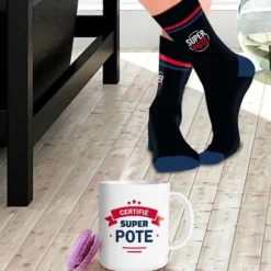 Coffret Cadeau Mug et Chaussettes - Super Pote !