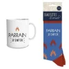 Coffret Cadeau Mug et Chaussettes - Parrain d'Enfer