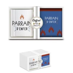 Coffret Cadeau Mug et Chaussettes - Parrain d'Enfer
