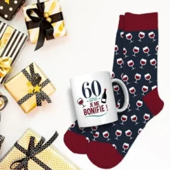 Coffret Cadeau Mug et Chaussettes pour homme - Âge au choix