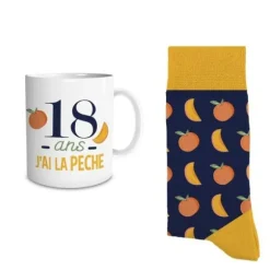 Coffret Cadeau Mug et Chaussettes pour homme - Âge au choix