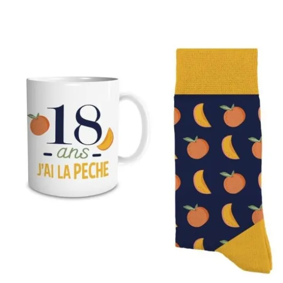 Coffret Cadeau Mug et Chaussettes pour homme - Âge au choix