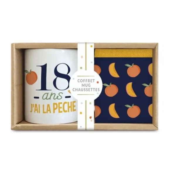 Coffret Cadeau Mug et Chaussettes pour homme - Âge au choix