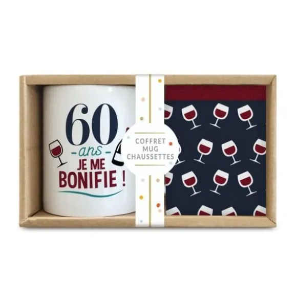 Coffret Cadeau Mug et Chaussettes pour homme - Âge au choix