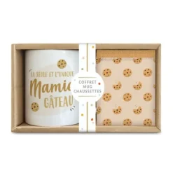 Coffret Cadeau Mug et Chaussettes - Mamie Gâteau